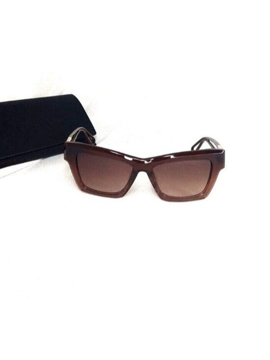 Furla Sunglasses SFU465 De Rigo Rem Cat Eye Brown Designer NEW main image 7
